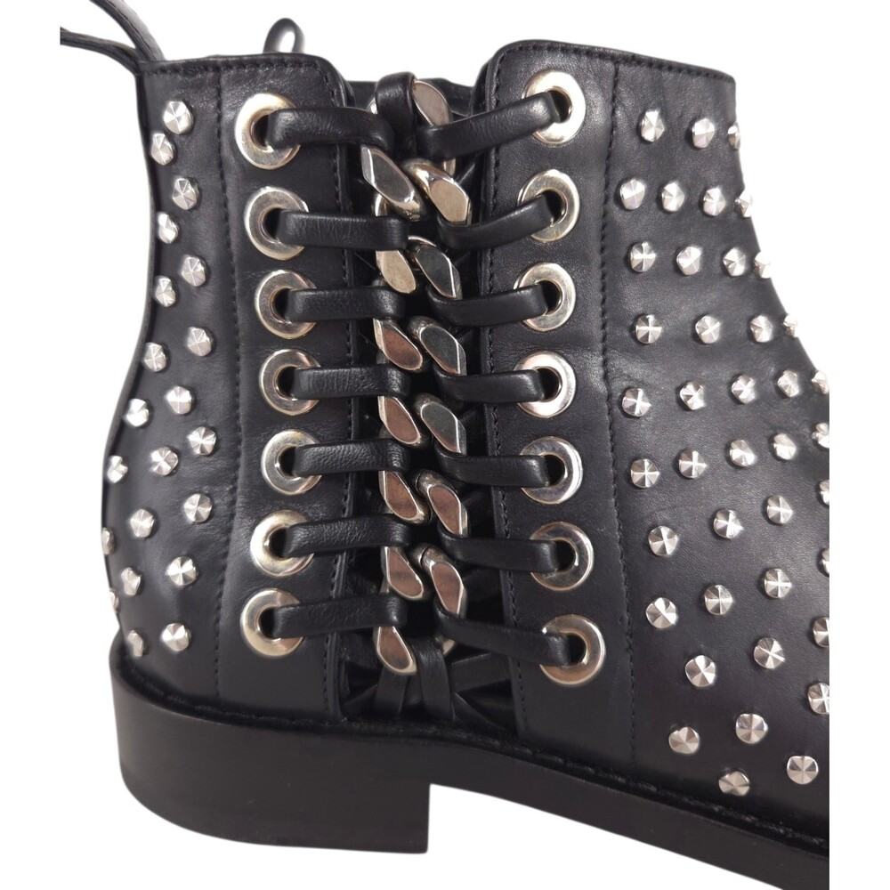 Alexander McQueen Studded Boots US 6 EU 36 Womens Black Silver $1590 - Picture 3 of 11
